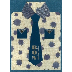 Cartes « chemise et cravate » (3 pcs)