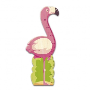 Kindermesslatte aus Holz Flamingo