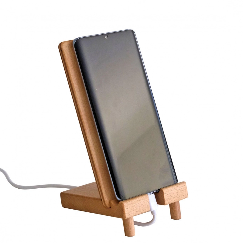 Tablet-Halter portabel aus Holz, verschiedene Farbkombinationen